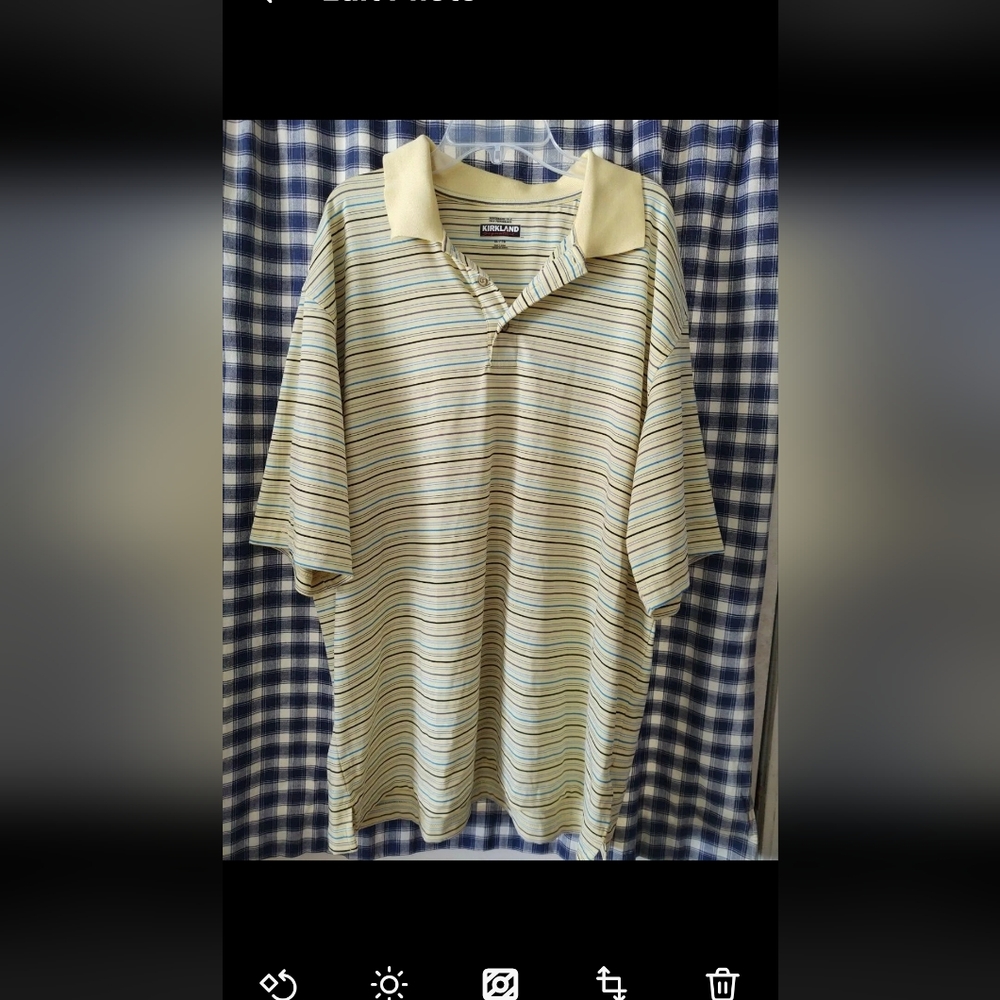 Kirkland Signature Polo in Yellow and Blue
